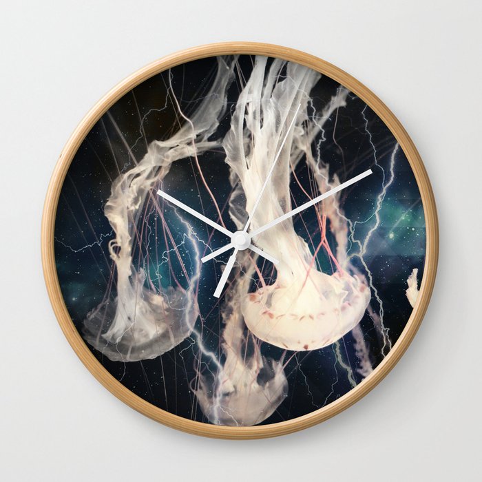 Space Jellyfish Wall Clock