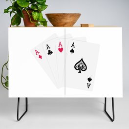Playing Cards, Four Aces Credenza