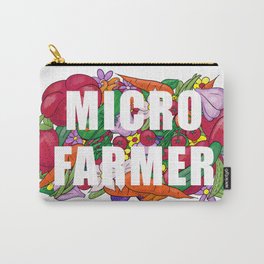 Micro Farmer Carry-All Pouch | Herbs, Strawberry, Flowers, Urban, Smallgarden, Drawing, Fruit, Garlic, Digital, Vegetable 
