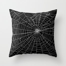 Spider Spider Web Throw Pillow