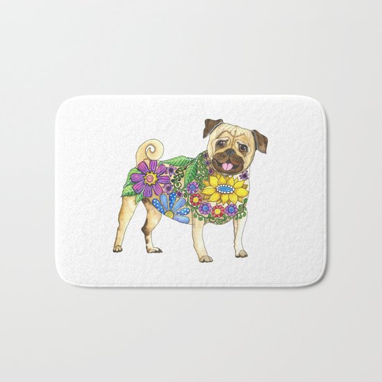 The Pugster Bath Mat
