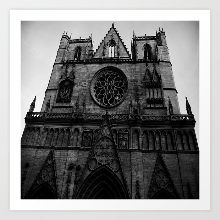 Dark church Art Print