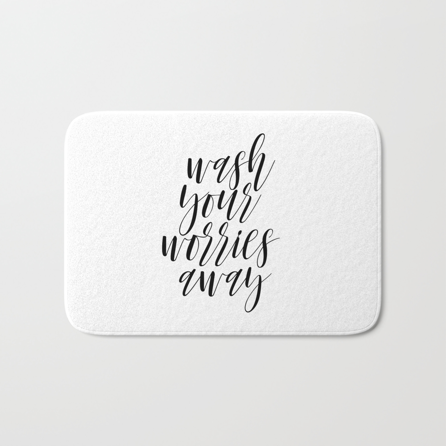 Wash Your Worries Away Bathroom Wall Decor Printable Quotes