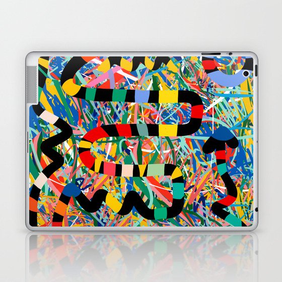 Abstract Tribal Graffiti Snake by Emmanuel Signorino Laptop & iPad Skin