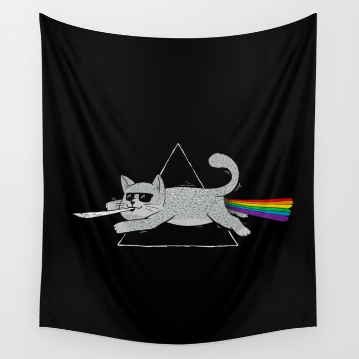 The Dark Side of Cats Wall Tapestry