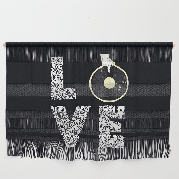 Love Record Player LP EP Vinyl Turntable DJ Lover Wall Hanging
