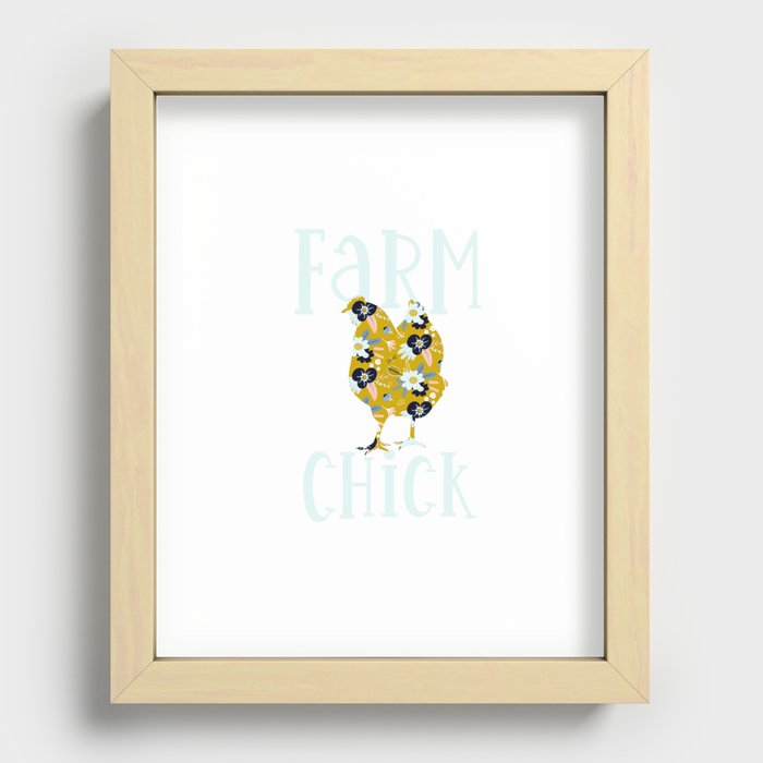 Farm Chick Recessed Framed Print