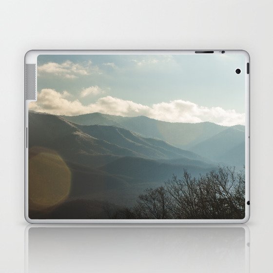 Smokey Mountains with Snow Laptop & iPad Skin