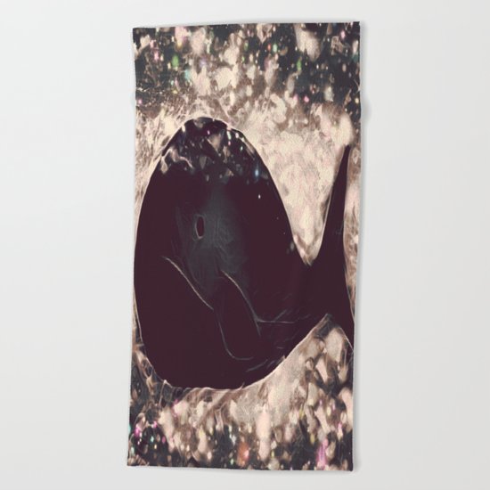 whale-342 Beach Towel
