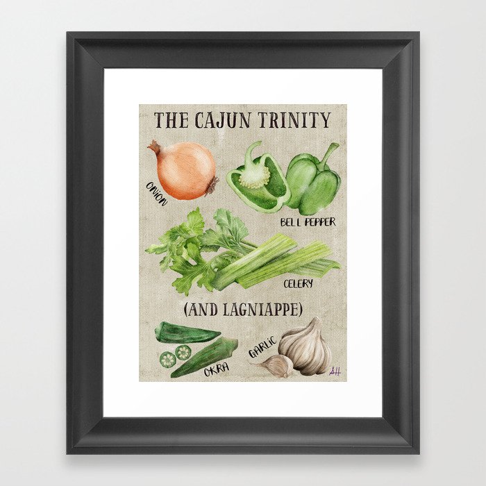 Cajun Cooking - The Trinity Framed Art Print