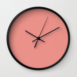 Group Nap ~ Coral Pink Wall Clock