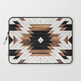 Urban Tribal Pattern No.5 - Aztec - Concrete and Wood Laptop Sleeve