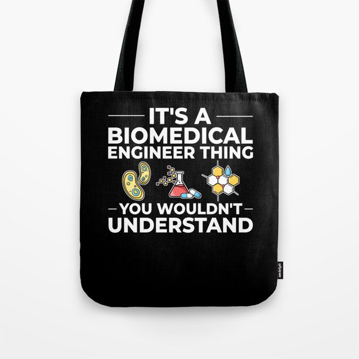 Biomedical Engineering Biomed Bioengineering Tote Bag