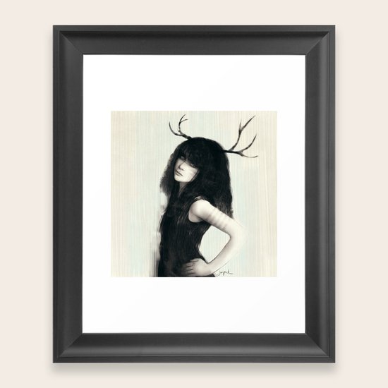 Zooey Framed Art Print