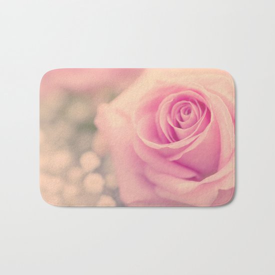 Vintage roses flowers floral - Pink rose flower bunch #Society6 Bath Mat