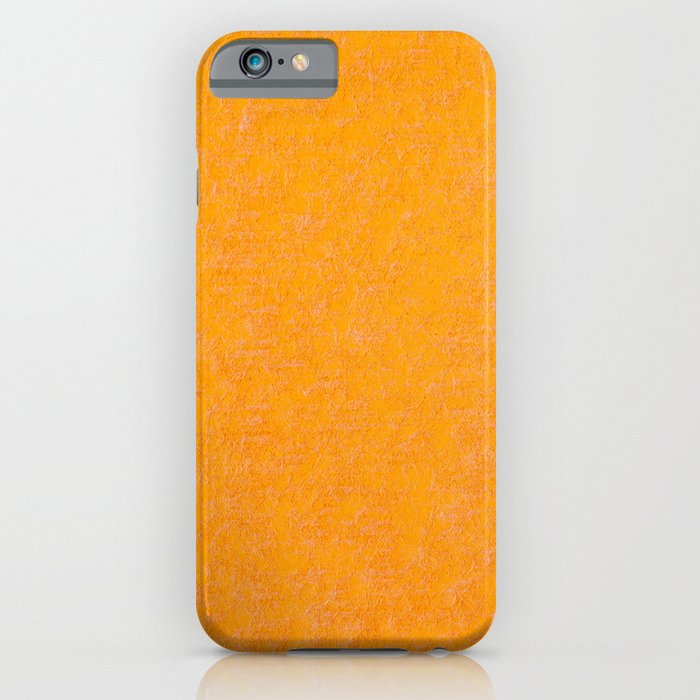 Yellow orange material texture abstract iPhone Case