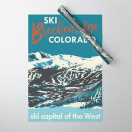 Breckenridge Vintage Ski Poster Wrapping Paper