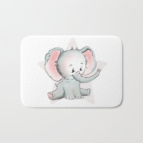 Baby Elephant Bath Mat