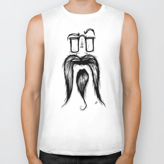 Blackie Beardy Face Biker Tank