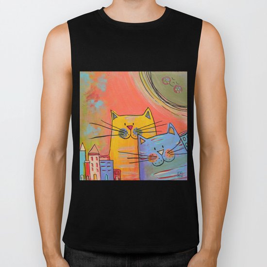 City cats Biker Tank