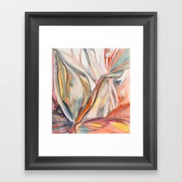Botanical | Orange and Neutrals Framed Art Print