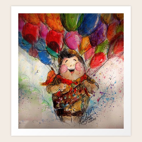 Up we go! Art Print