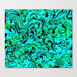 Green Glow Ice Cream Canvas Print