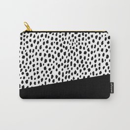Dalmatian Spots with Black Stripe Carry-All Pouch