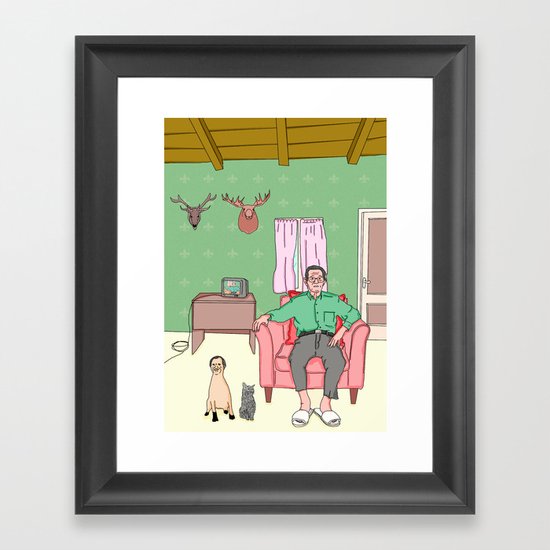 Granpa Life Framed Art Print