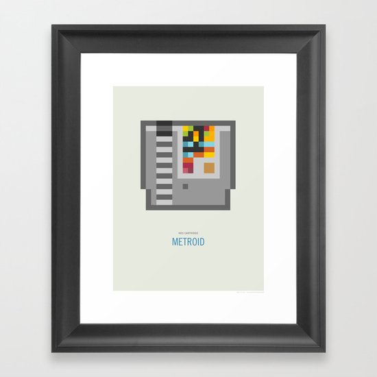 Metroid Cartridge Framed Art Print