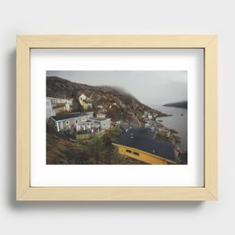 Foggy Day in The Battery, St. John's, Canada Recessed Framed Print