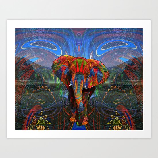 Elephant Art Print