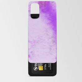 Watercolor purple design Android Card Case