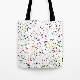 Confetti Paint Splatter Tote Bag