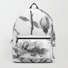 black and white roses Backpack
