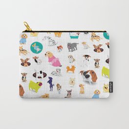 Pattern of dogs, adorable and friendly animal. Carry-All Pouch