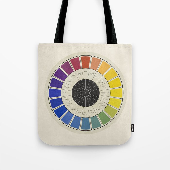 Re-make of "Scale of Complementary Colors" by John F. Earhart, 1892 (vintage wash) Tote Bag