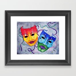 Comedy and Tragedy Framed Art Print
