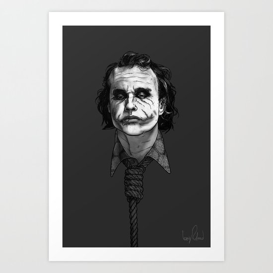 Now I'm Always Smiling // The Dark Knight Art Print