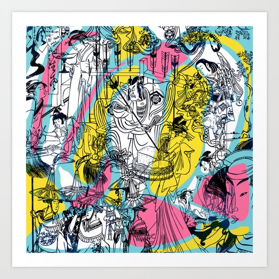Genji Monogatari 2 Art Print