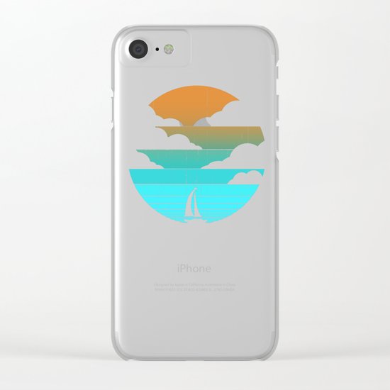 Go West (sail away in my boat) Clear iPhone Case