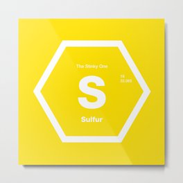 Sulfur Metal Print