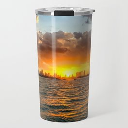 Biscayne Bay at sunset Travel Mug