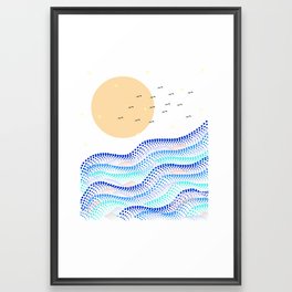 Sunset Abstract Framed Art Print