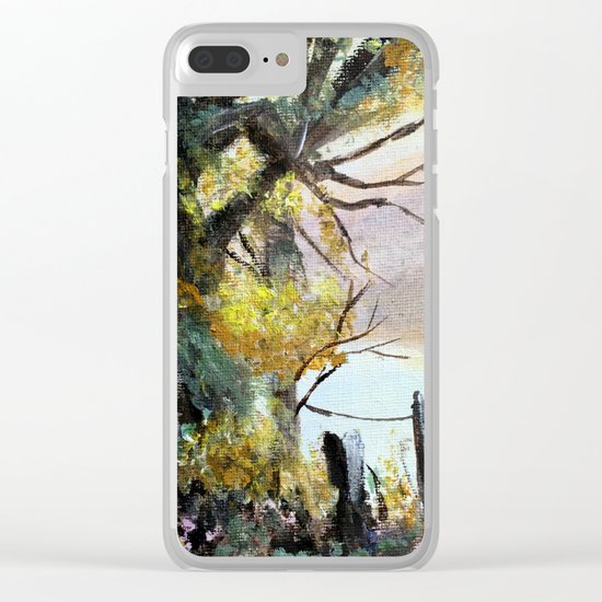 Fall Leaves Clear iPhone Case