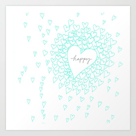 HAPPY Art Print