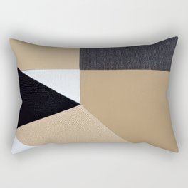 Home Office Beige Rectangular Pillow