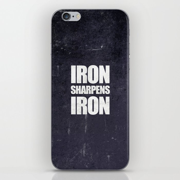 Iron Sharpens Iron - Proverbs 27:17 iPhone Skin