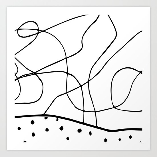 lines & dots Art Print