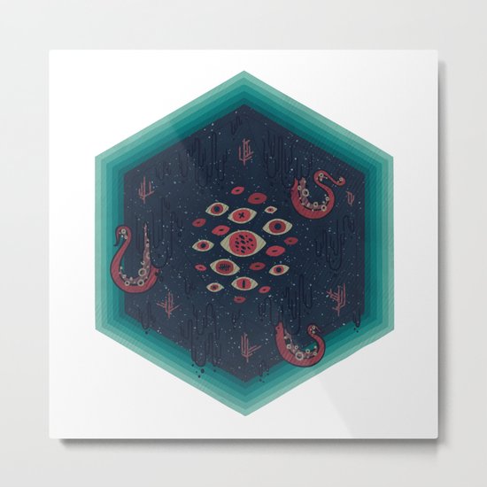 Hex Metal Print